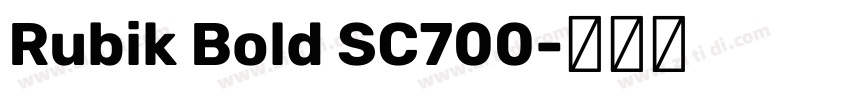 Rubik Bold SC700字体转换